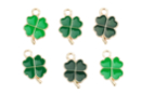 Charm's trébol de metal - 6 piezas - Perlas Pandora - Tendencias Joyas - 10doigts.fr