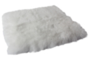 White Synthetic Fur - 20 x 20 cm Cut - Fabric Coupons - 10doigts.fr