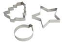Large Metal Cookie Cutters: Tree, Star, Ball - Creative Cookie Cutters for Kids - 10doigts.fr