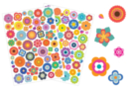 Funky Flower Stickers - 140 pcs - Flower, Fruit, and Vegetable Stickers - 10doigts.fr
