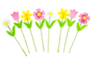 Flores de fieltro con tallos - 8 piezas - Flores y hojas decorativas - 10doigts.fr