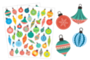Gomets Bolas de Navidad - 72 pcs - Gomets y pegatinas Navidad - 10doigts.fr