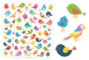 Bird Stickers - 90 pcs - Animal Stickers - 10doigts.fr