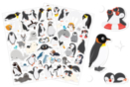 Stickers “polar animals” + iceberg mural - Story Stickers and Decorations - 10doigts.fr