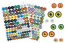 Gomets ojos de monstruos - 212 pcs - Gomets ojos y caras - 10doigts.fr