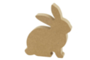 Wooden Rabbit Silhouette for Decoration - Easter Decor Supports - 10doigts.fr