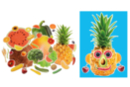 Mega set of realistic fruits and vegetables in strong cardstock - 150 shapes - Educational Kits - 10doigts.fr