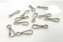 Mosquetones de metal plateado - 12 piezas - Llaveros - 10doigts.fr