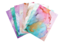 Marbled Pattern Paper, A4 Size - 16 Sheets - Patterned Papers - 10doigts.fr