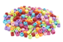 Assorted Color Cube Beads - 250 Beads - Large Hole Beads - 10doigts.fr