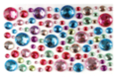 Strass adhesivos redondos, multicolor - 106 pcs - Strass - 10doigts.fr