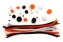 Halloween Pom-Pom and Pipe Cleaner Kit - Halloween Creative Accessories - 10doigts.fr
