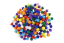Mini pompones brillantes - 200 piezas - Pompones para manualidades creativas - 10doigts.fr