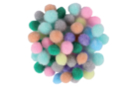 Mini Pastel Pom Poms - 200 Pieces - Craft Pom Poms - 10doigts.fr