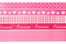 Pink Camouflage Ribbons - 5 Pieces - Ribbons and Bows - 10doigts.fr