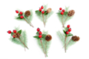 Christmas Decoration Assortment - 18 Pieces - Nature Christmas Decor - 10doigts.fr