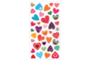 3D Heart Stickers - 38 pcs - Fancy Stickers - 10doigts.fr