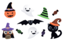 3D Foam Halloween Stickers - 10 pcs - Halloween Stickers - 10doigts.fr