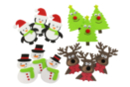 Soft Rubber Christmas Stickers - 12 pcs - Foam Stickers - 10doigts.fr