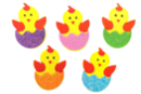 Stickers pollitos de goma - 13 pcs - Gomets de espuma - 10doigts.fr