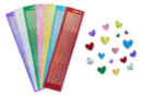 Rhinestone Heart Stickers - 1421 pcs - Sticker rhinestones - 10doigts.fr