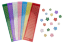 Flower Rhinestone Stickers - 763 pcs - Flower, Fruit, and Vegetable Stickers - 10doigts.fr