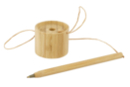 Bolígrafo de bambú + base - Objetos de madera para la oficina - 10doigts.fr