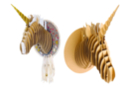 Unicorn Head Trophy to Assemble - Cardboard Animals - 10doigts.fr