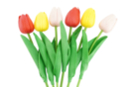 Tulipanes artificiales - 6 piezas - Flores y hojas decorativas - 10doigts.fr