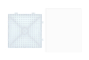 1 square plate for fuse beads - 5 mm Ironing Beads 16250 - 10doigts.fr