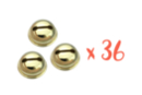 Golden Jingle Bells Ø 1.8 cm - 36 pieces - Jingle Bells and Chimes - 10doigts.fr