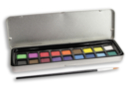 Watercolor box + brush - Watercolor Paint - 10doigts.fr