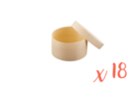 Cajas redondas de madera - 3 sets (18 cajas) - Cajas de madera 10501 - 10doigts.fr