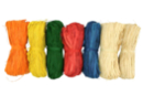 Raffia Boots 50 g: Yellow, orange, red, blue, green, natural (x2) - 7 boots - Raffia and Straw - 10doigts.fr