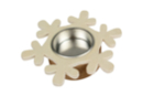 Snowflake Candle Holder - Wood Candle Holders 13262 - 10doigts.fr