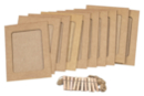 Brown Cardboard Frames - 10 pcs - Cardboard Frames 59401 - 10doigts.fr