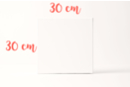 Canvas (55% linen, 45% cotton) 30 x 30 cm - 1 canvas - Stretched Frames and Canvas Boards 09422 - 10doigts.fr