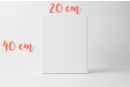 Rectangular frame 40x20cm, thickness 1.8 cm (280g/m²) - Stretched Frames and Canvas Boards 11231 - 10doigts.fr