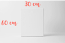 Rectangular frame 60x30cm, thickness 1.8 cm (280gr/m²) - Stretched Frames and Canvas Boards 11233 - 10doigts.fr
