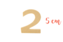Medium Wooden Number: 2 - Raw Wood Decor 15031 - 10doigts.fr