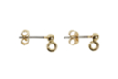 Gold Ear Jewelry Studs - 10 Pieces (5 Pairs) - Earrings - 10doigts.fr