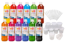 Drawing Ink: 12 bottles of 500 ml + 12 pots and 12 droppers gifts - Liquid Inks 35090 - 10doigts.fr