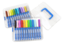 Carioca Acrylic Brush Tip Markers - 24 Colours - Paint Markers 61071 - 10doigts.fr
