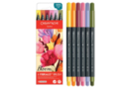 Fibralo Brush Markers - 6 "Bloom" Colours - Brush markers: precision and flexibility for drawing 60218 - 10doigts.fr