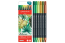 Fibralo Brush Markers - 6 "Botanic" Colours - Brush markers: precision and flexibility for drawing 60216 - 10doigts.fr