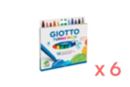 Rotuladores GIOTTO Turbo Maxi -  6 cajas (72 rotuladores) - Rotuladores de punta ancha 11589 - 10doigts.fr