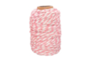 Light Pink and White Bicolor Cotton String - 25 m - Cotton Thread, Skein 59745 - 10doigts.fr
