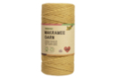 Hilo de macramé amarillo mostaza 100 % algodón Ø 3,5 mm - 100 m - Hilos para macramé 44738 - 10doigts.fr