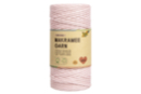 Hilo de macramé rosa empolvado 100 % algodón Ø 3,5 mm - 100 m - Hilos para macramé 44739 - 10doigts.fr