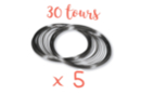 Memory Wire 30 Turns - Ø 6 cm - Pack of 5 - Bracelets 13135 - 10doigts.fr